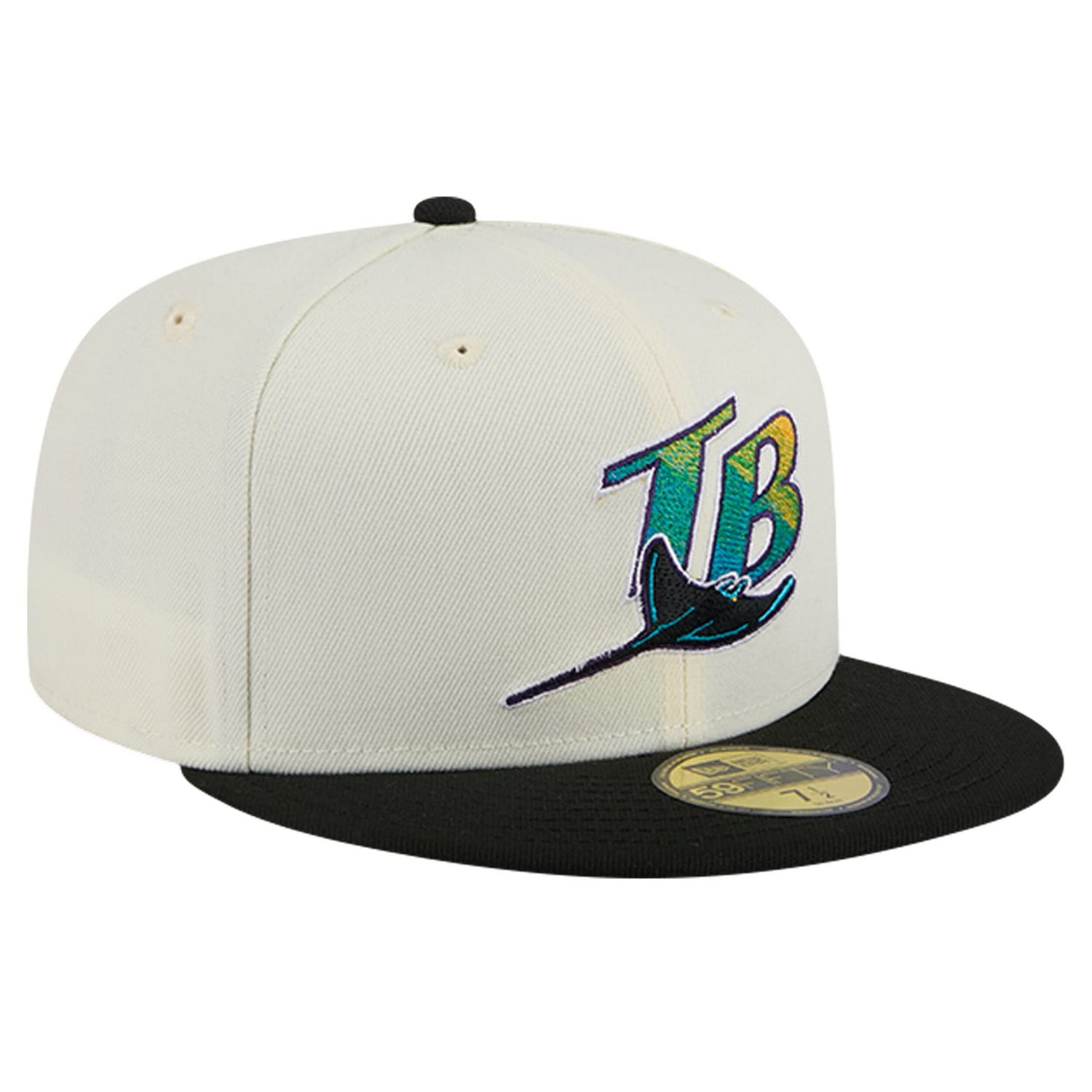 New Era Tampa Bay Rays Cooperstown Collection Chrome 59FIFTY Fitted Hat