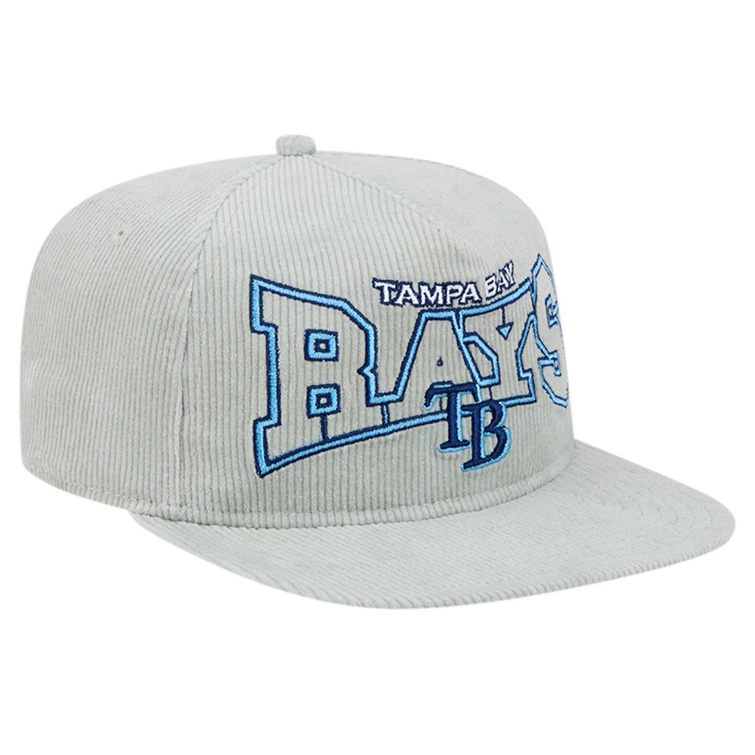 New Era Tampa Bay Rays Corduroy Golfer Snapback Hat - view number 3