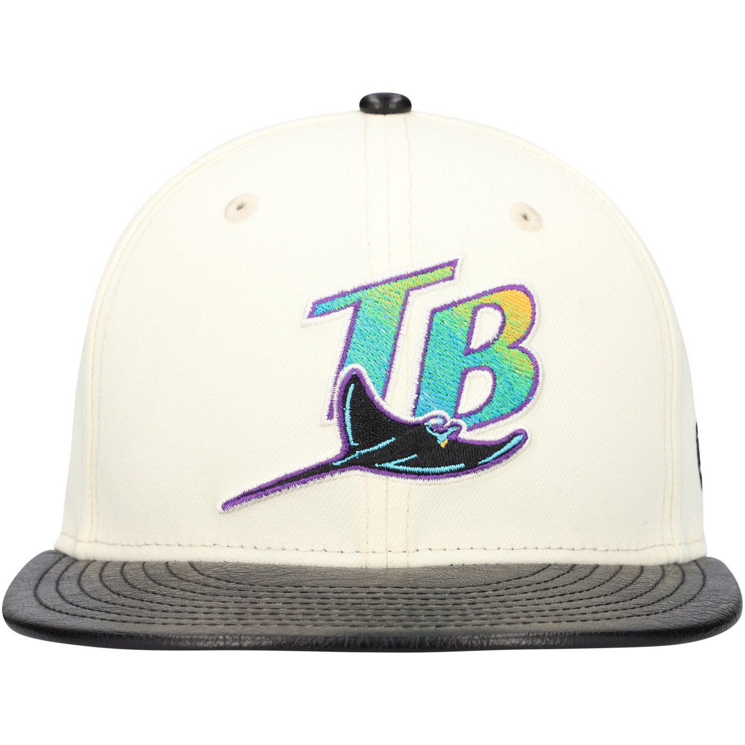 New Era Tampa Bay Rays Game Night Leather Visor 59FIFTY Fitted Hat                                                               - view number 2