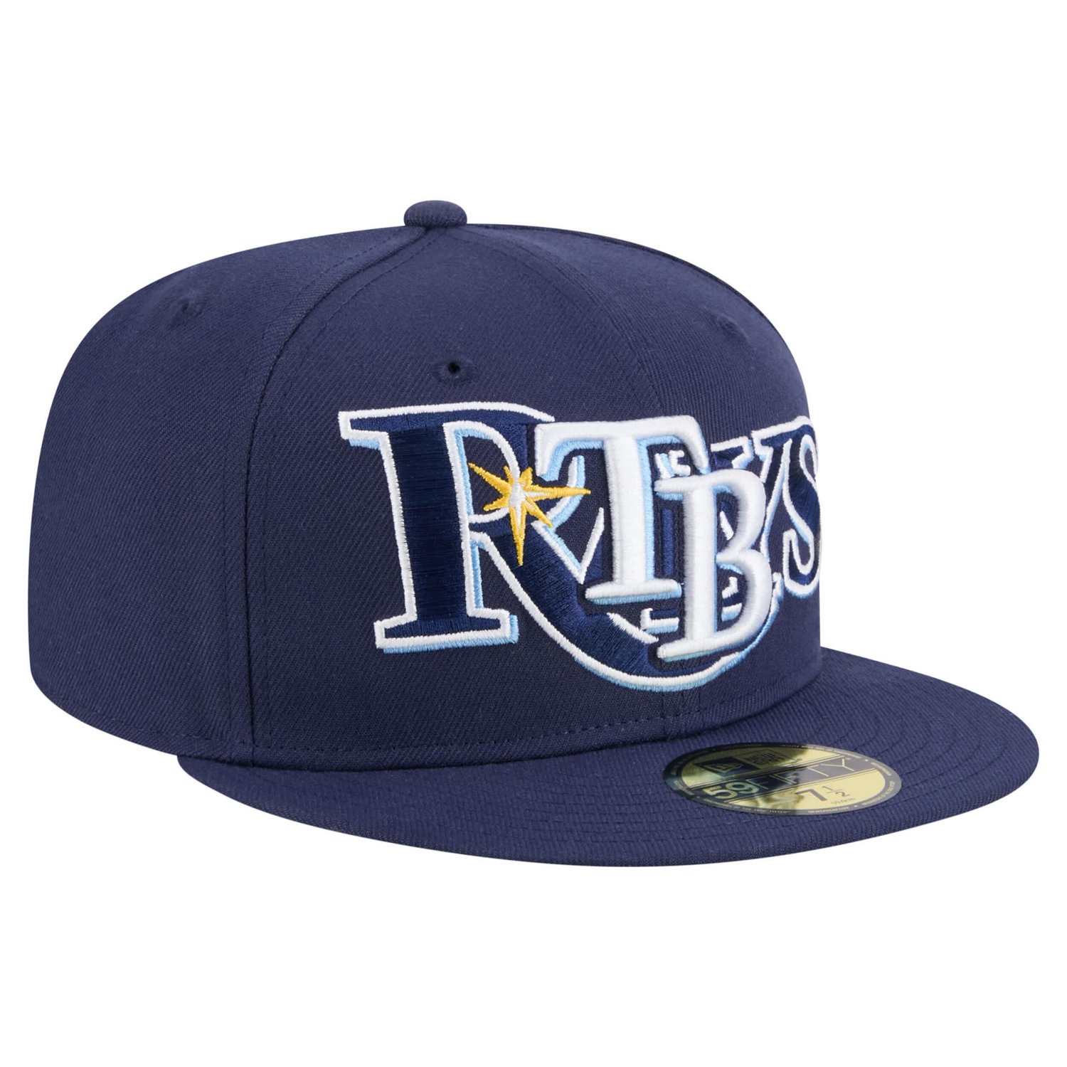 New Era Tampa Bay Rays Overlap 59FIFTY Fitted Hat