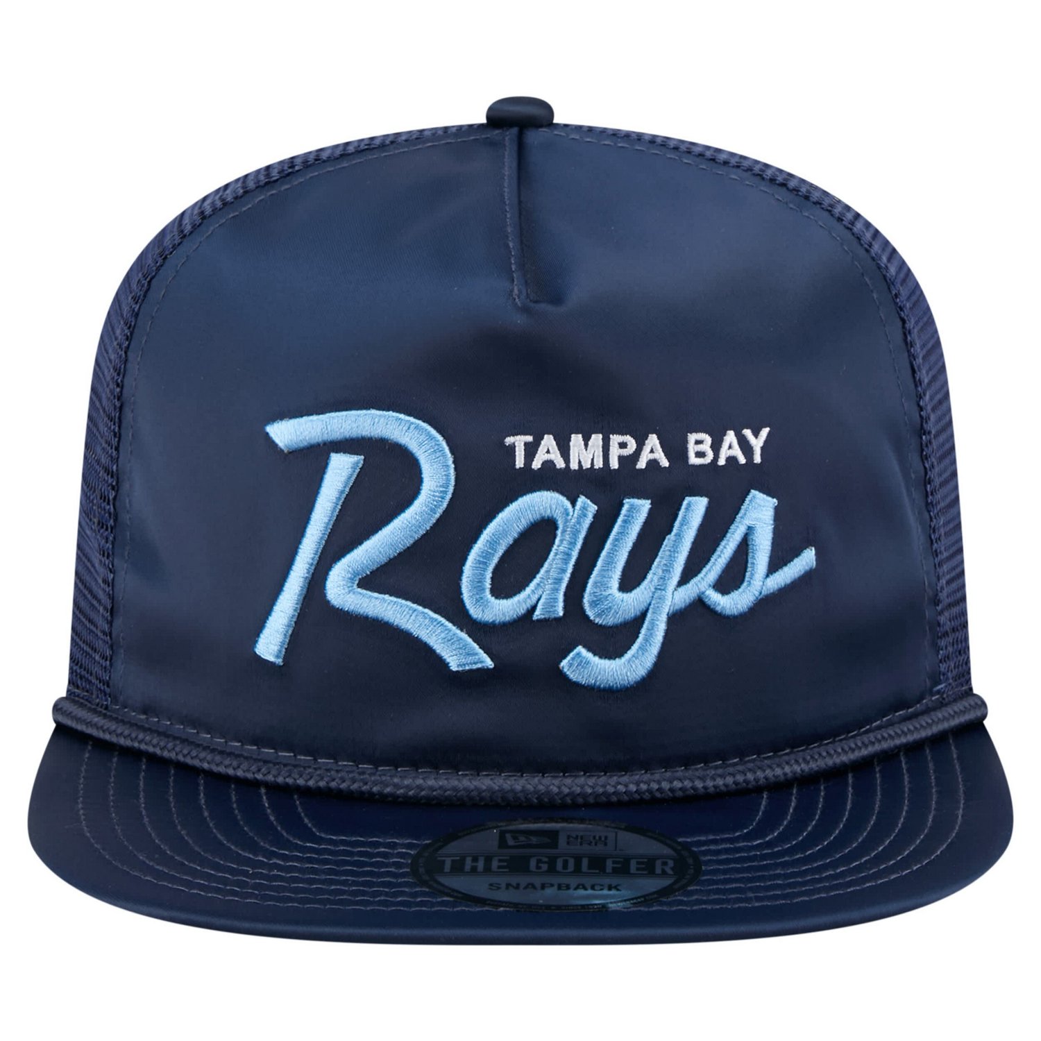 New Era Tampa Bay Rays Retro Satin Script Golfer Adjustable Hat