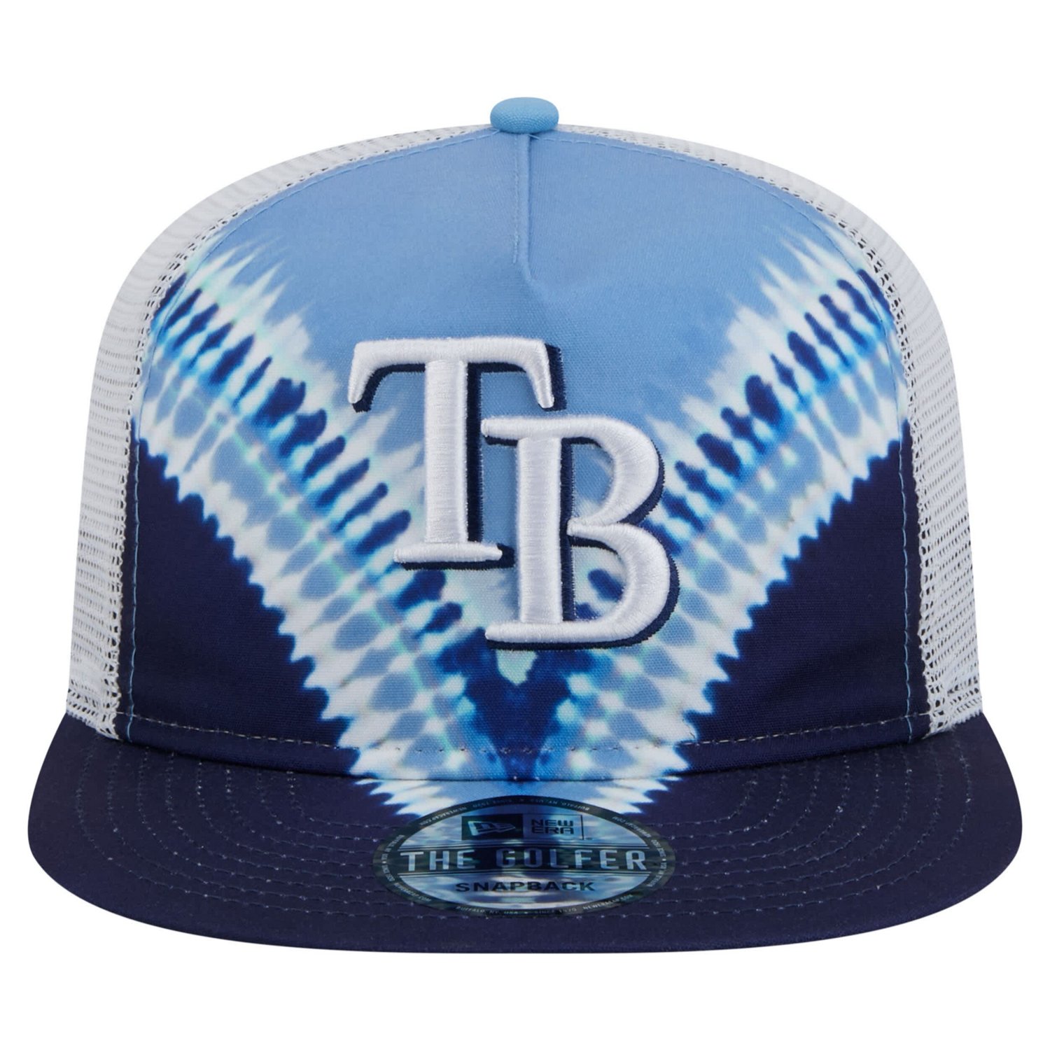 New Era Tampa Bay Rays Tie-Dye Golfer Trucker Adjustable Hat