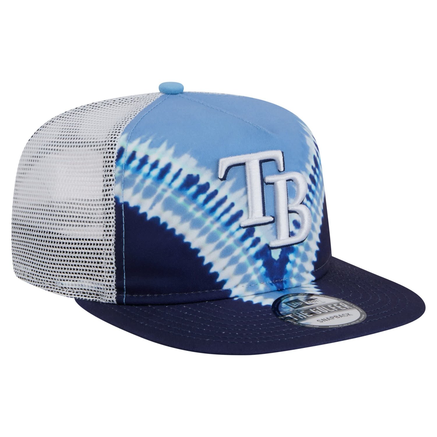 New Era Tampa Bay Rays Tie-Dye Golfer Trucker Adjustable Hat
