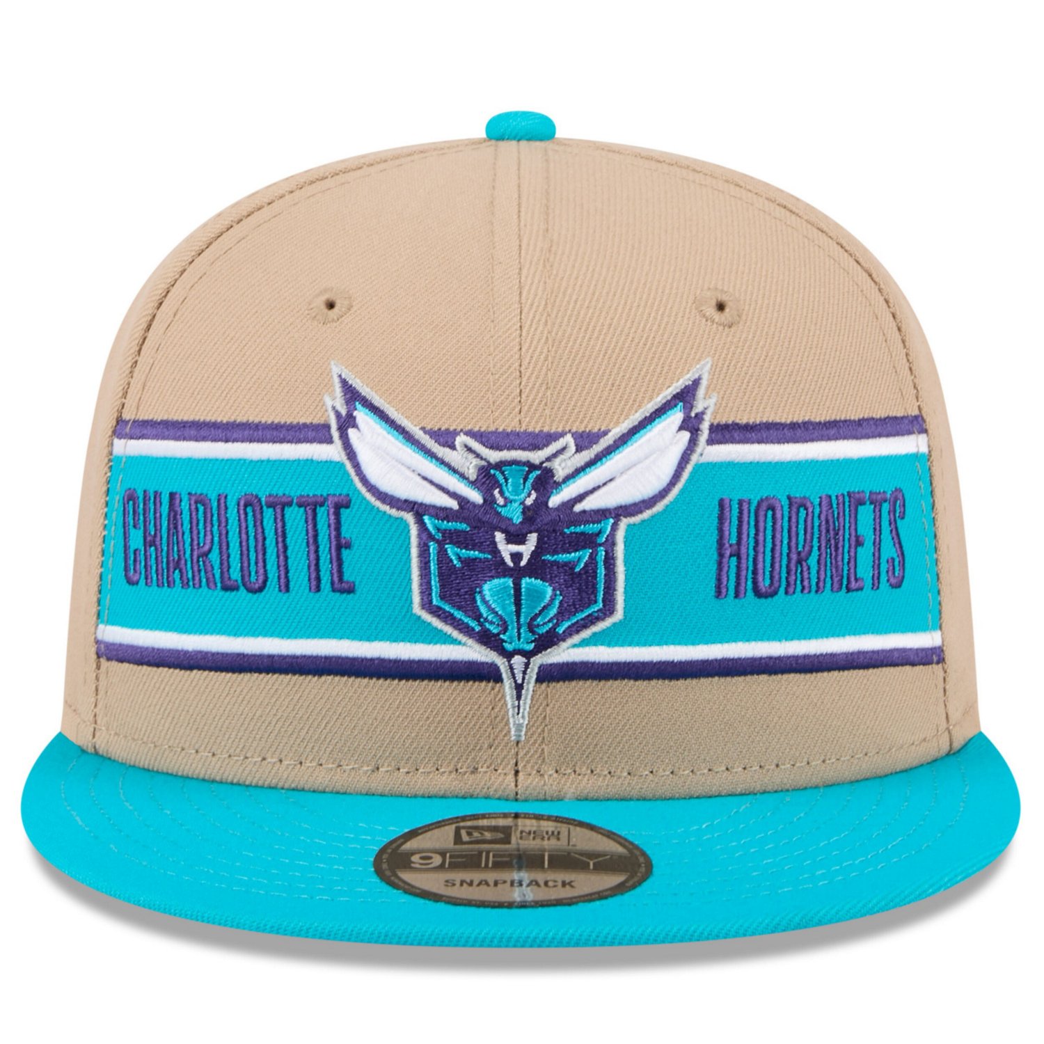 New Era Teal Charlotte Hornets 2024 NBA Draft 9FIFTY Snapback Hat - view number 2