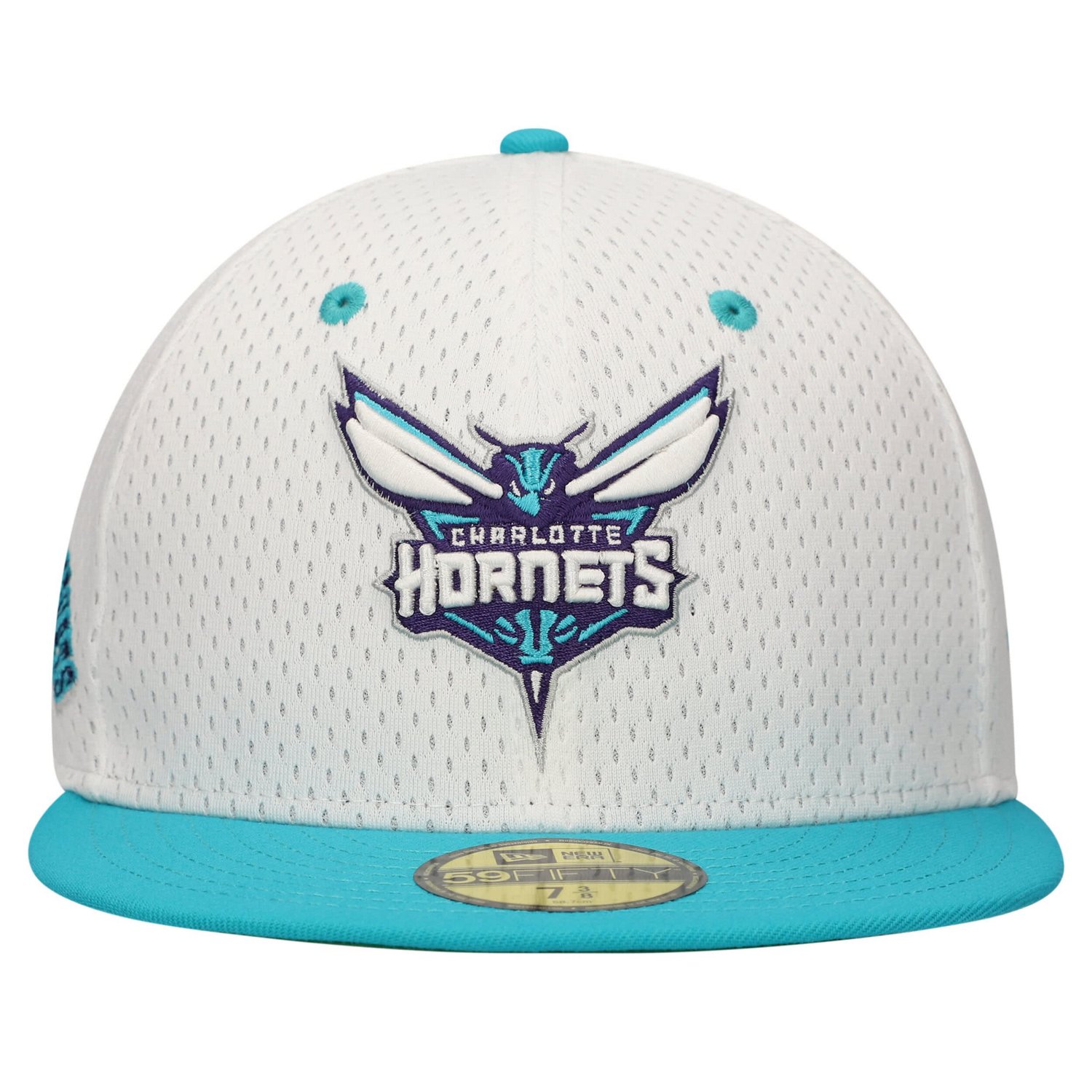 New Era Teal Charlotte Hornets Throwback 2Tone 59FIFTY Fitted Hat                                                                - view number 2