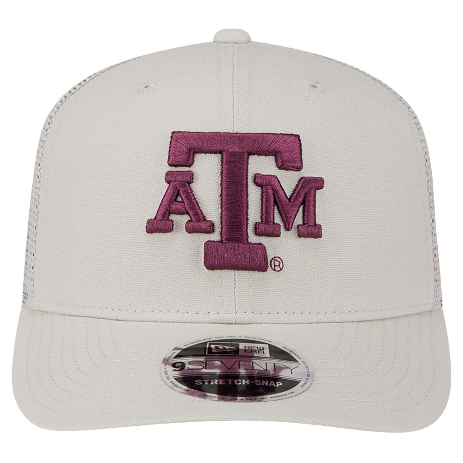 New Era Texas AM Aggies Canvas 9SEVENTY Stretch-Snap Adjustable Hat                                                              - view number 2