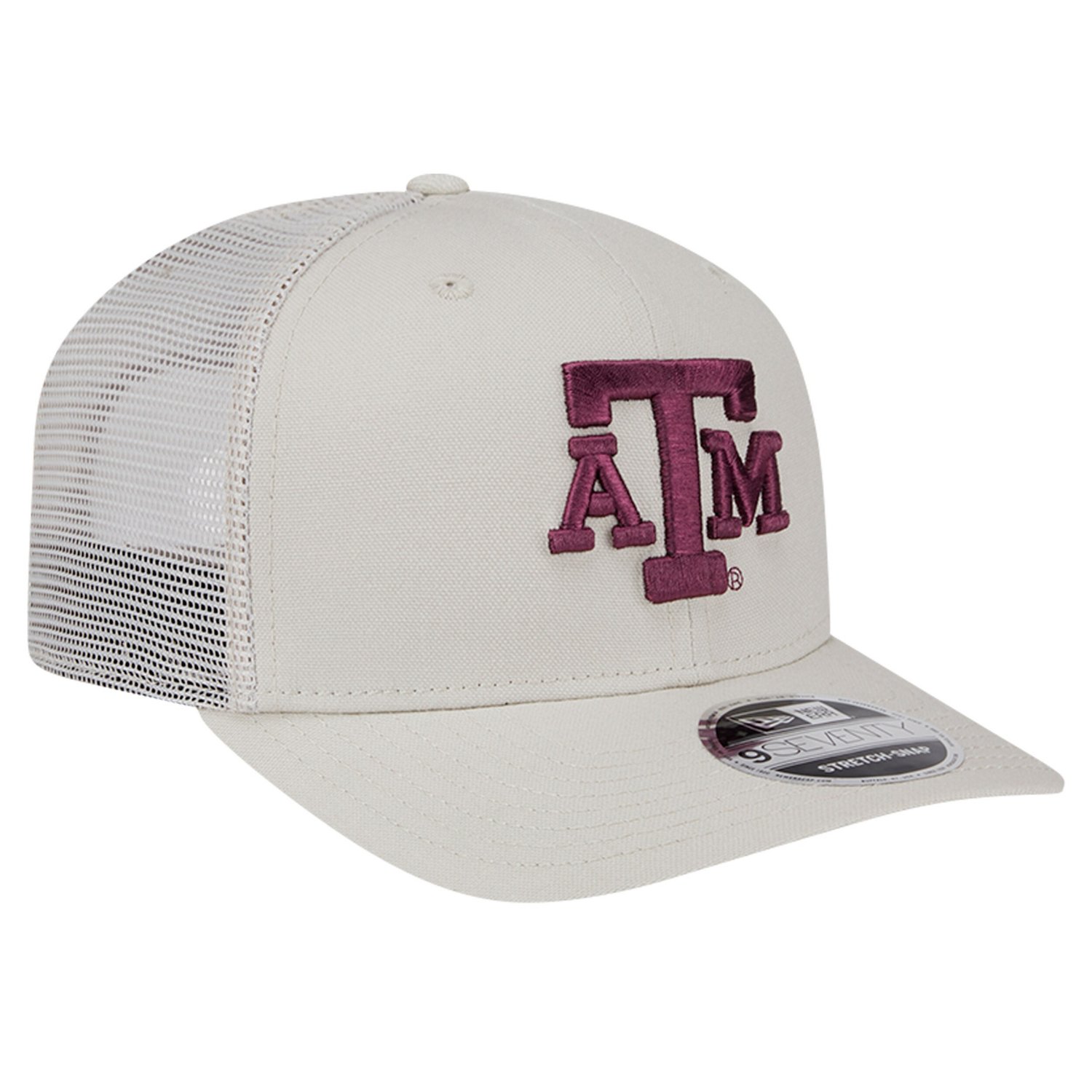 New Era Texas AM Aggies Canvas 9SEVENTY Stretch-Snap Adjustable Hat                                                              - view number 3
