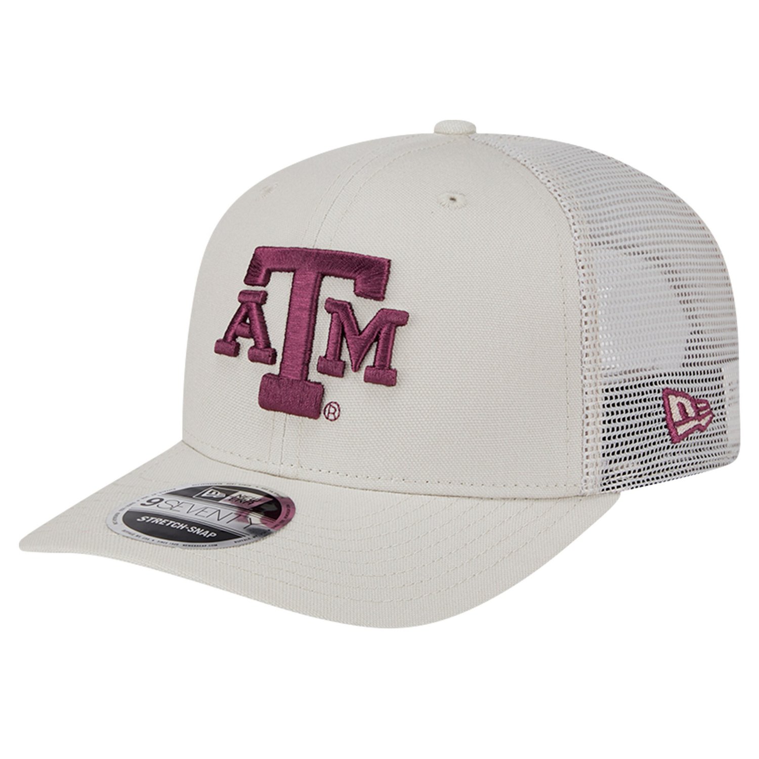 New Era Texas AM Aggies Canvas 9SEVENTY Stretch-Snap Adjustable Hat                                                              - view number 1