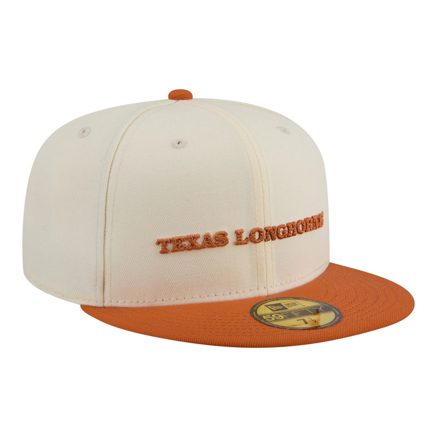 New Era Texas Orange Texas Longhorns Two-Tone Script 59FIFTY Fitted Hat - view number 3