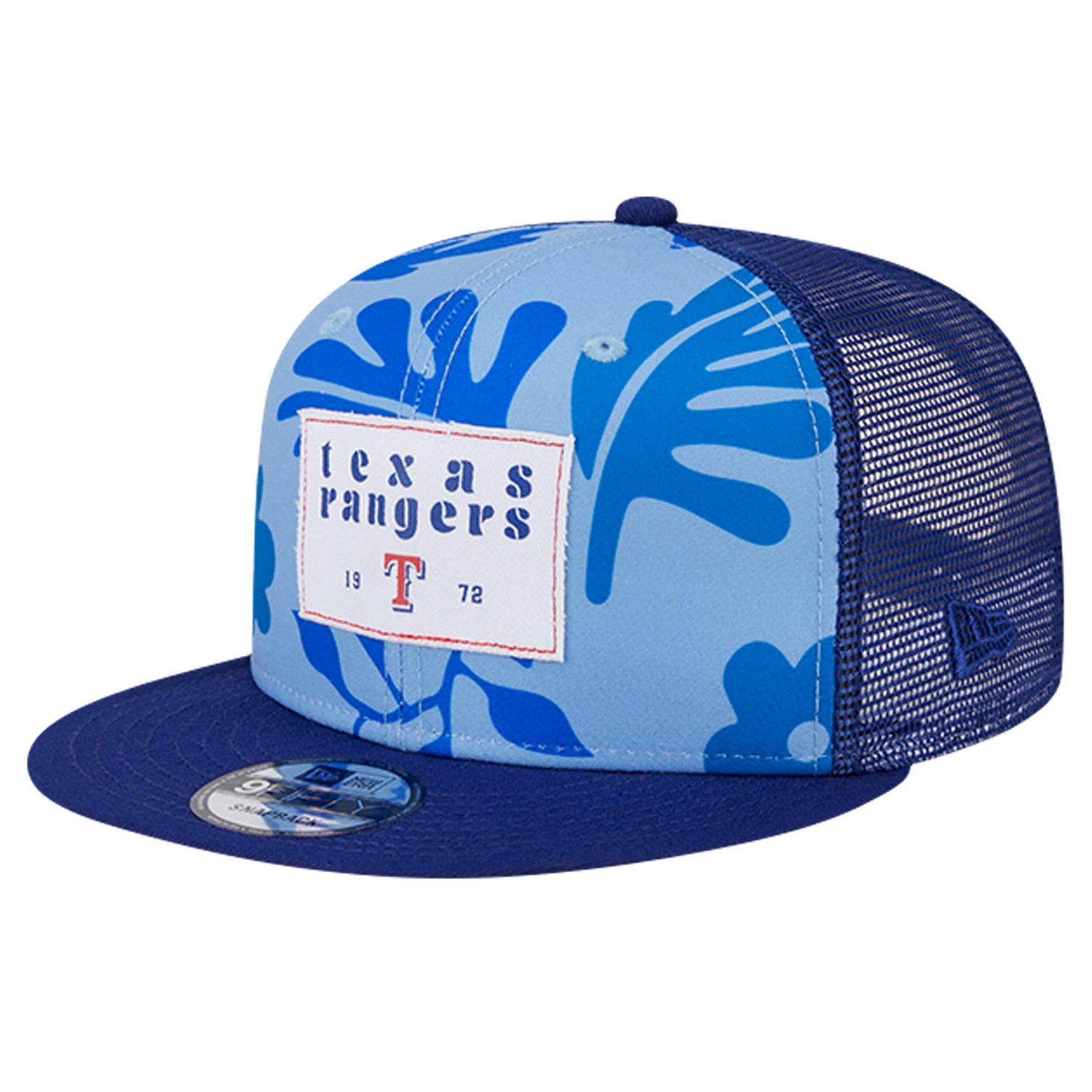 New Era Texas Rangers Bikini Bottom Trucker 9FIFTY Snapback Hat                                                                  - view number 1