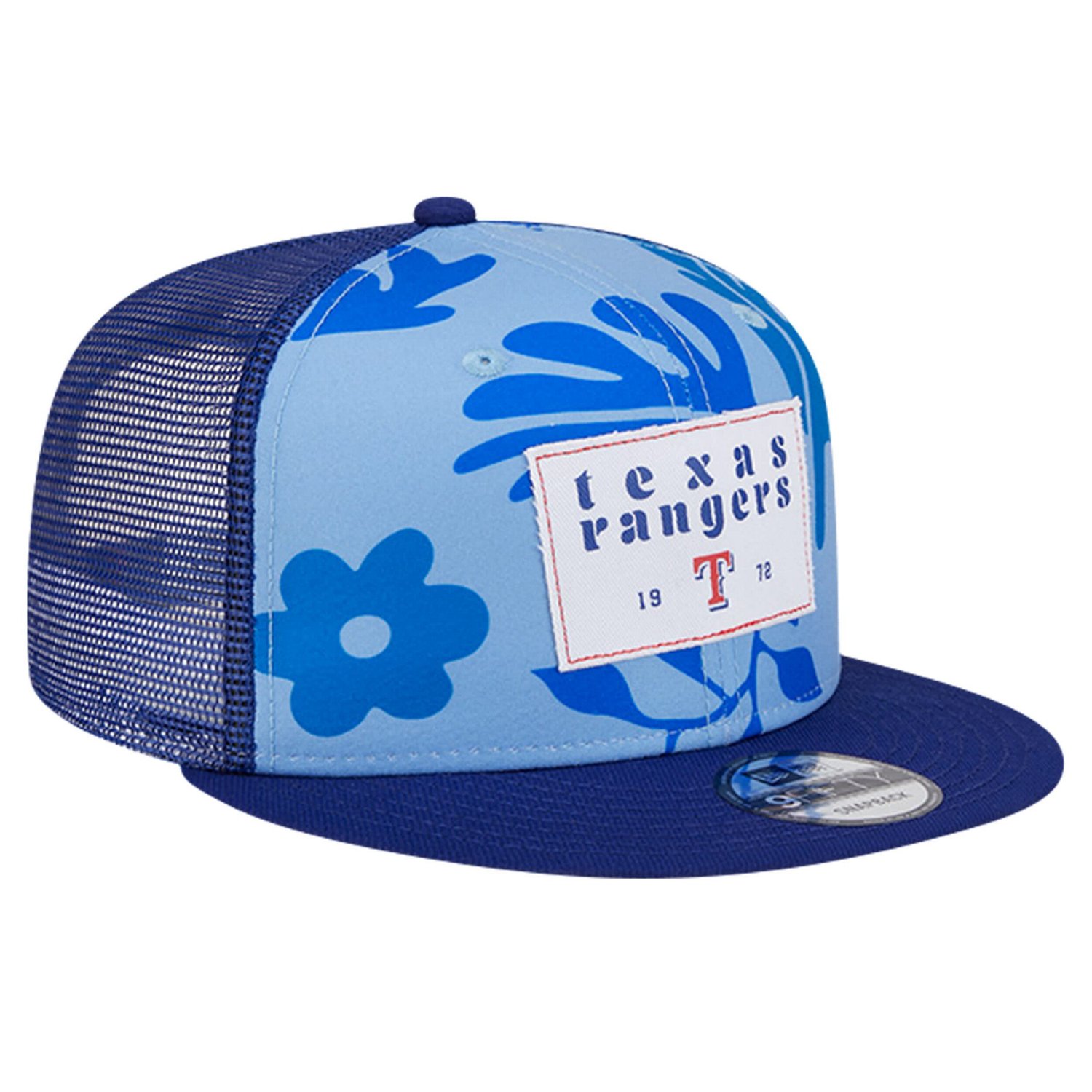 New Era Texas Rangers Bikini Bottom Trucker 9FIFTY Snapback Hat                                                                  - view number 3