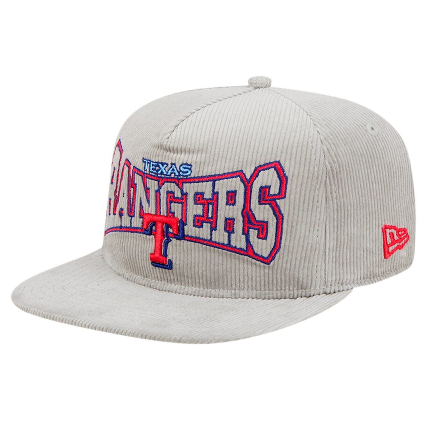 New Era Texas Rangers Corduroy Golfer Snapback Hat