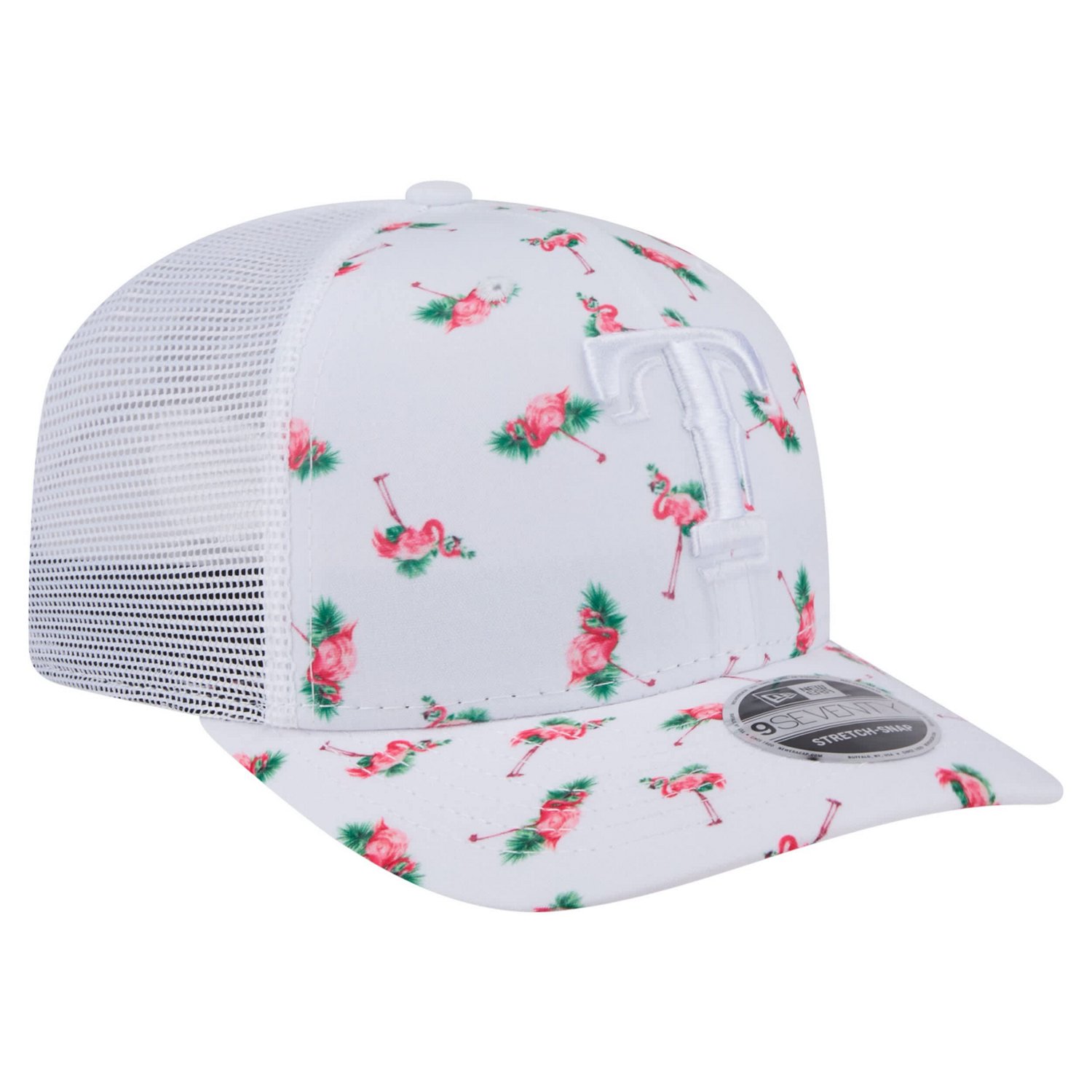 New Era Texas Rangers Flamingo Mesh Back 9SEVENTY Stretch-Snap Hat