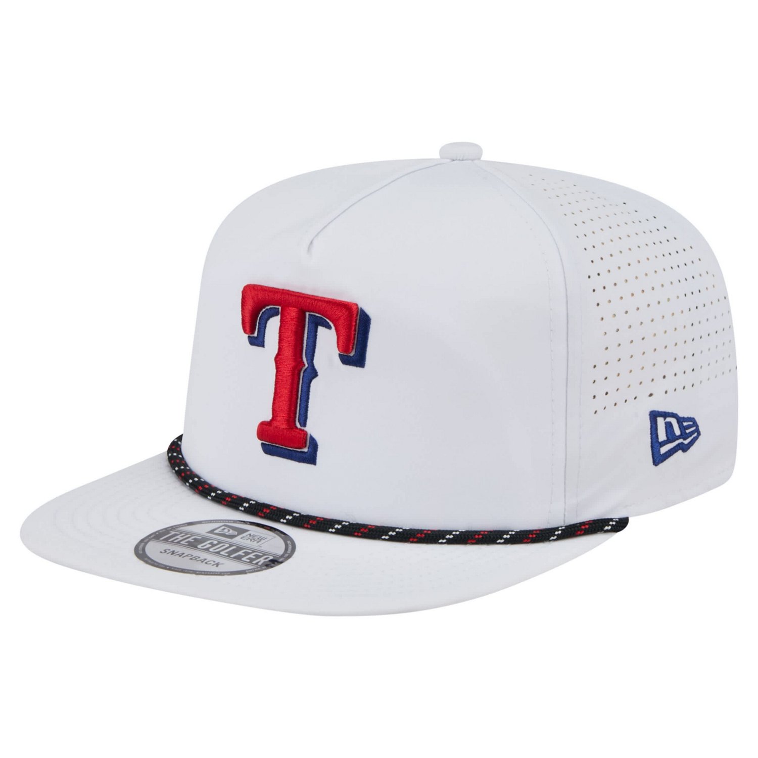 New Era Texas Rangers Perforated Golfer Snapback Hat - view number 3