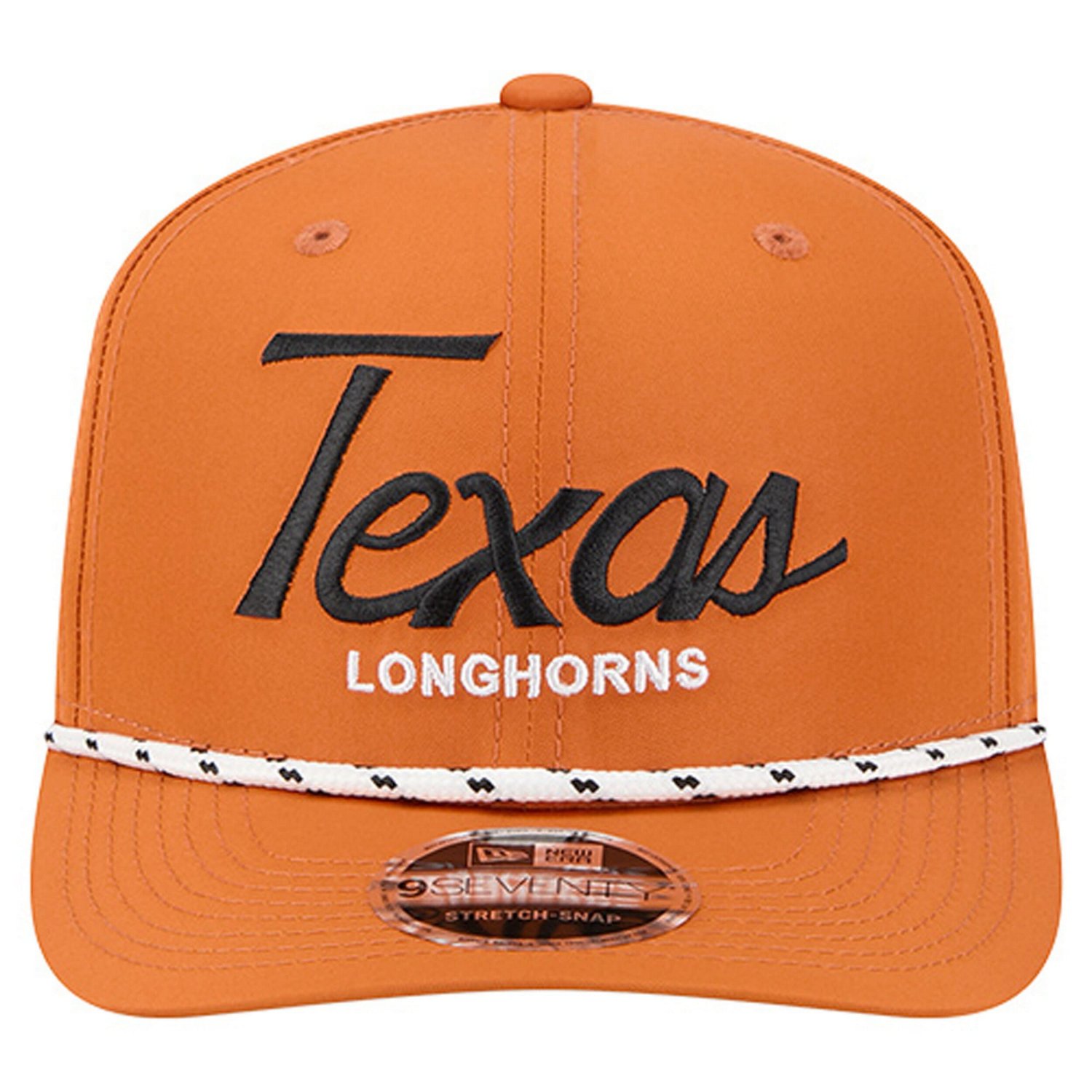 New Era Texas Texas Longhorns Script Performance Rope 9SEVENTY Adjustable Hat - view number 2
