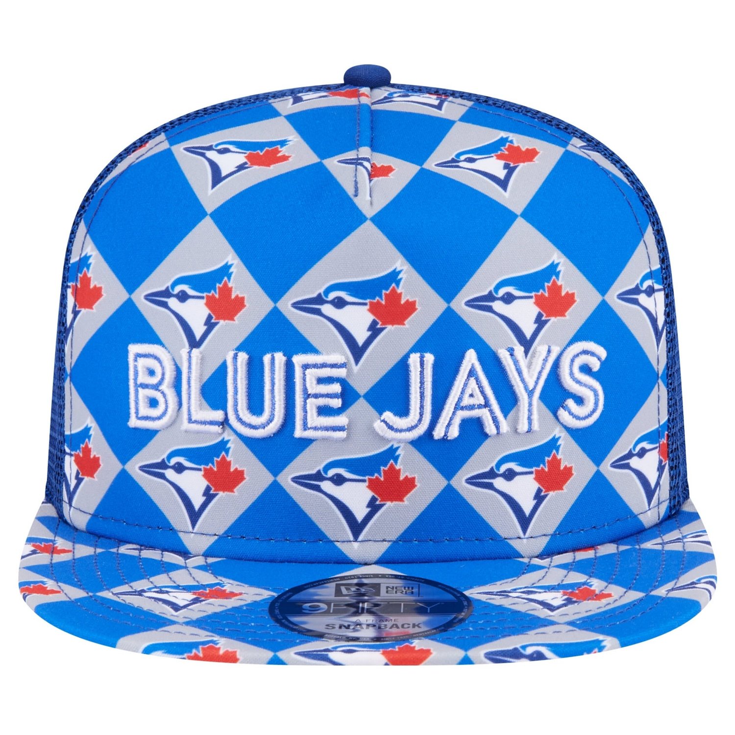 New Era Toronto Blue Jays Seeing Diamonds A-Frame Trucker 9FIFTY Snapback Hat - view number 2
