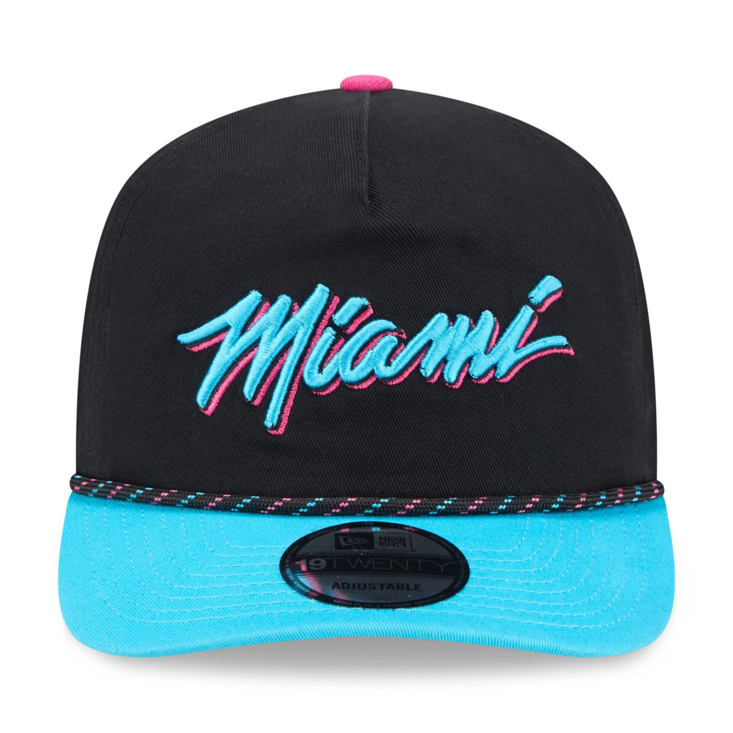 New Era Turquoise Miami Heat 2025 26 City Edition 19TWENTY Adjustable Hat - view number 2