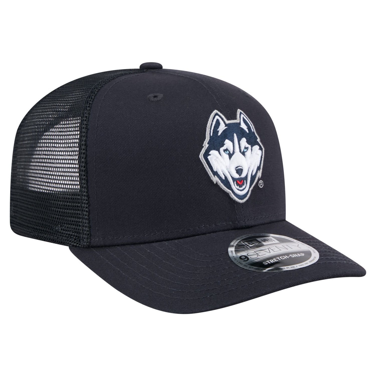 New Era UConn Huskies Primary 9SEVENTY Trucker Stretch-Snap Hat - view number 3