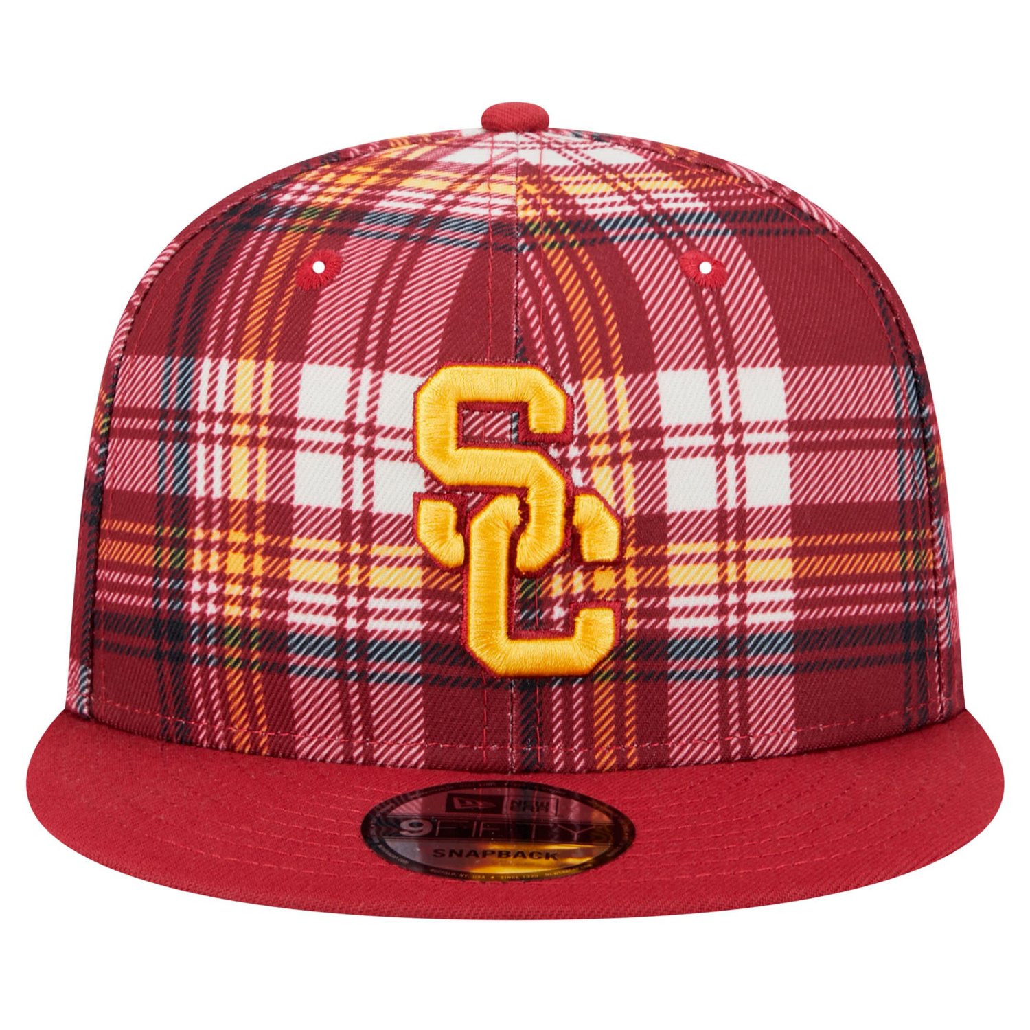New Era USC Trojans Plaid 9FIFTY Snapback Hat