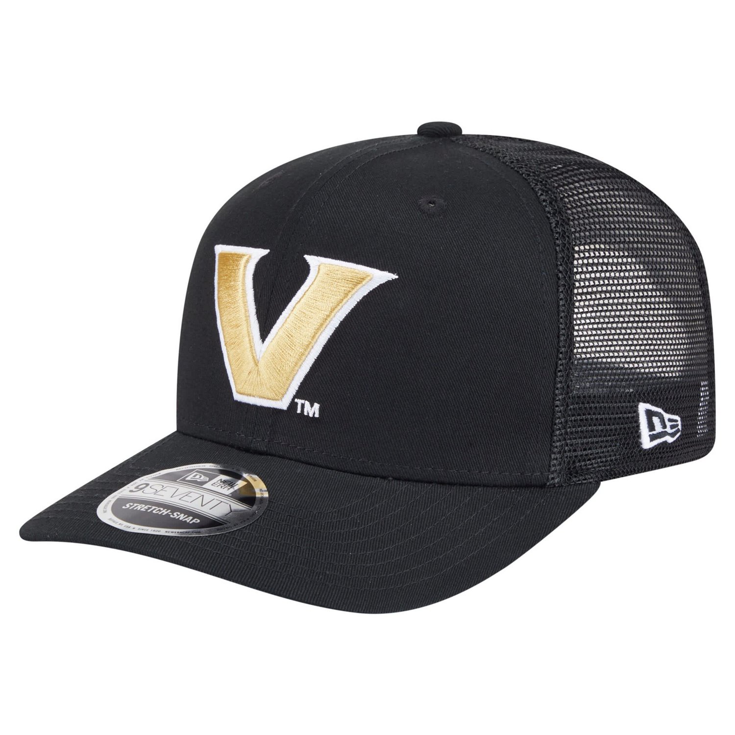 New Era Vanderbilt Commodores Primary 9SEVENTY Trucker Stretch-Snap Hat