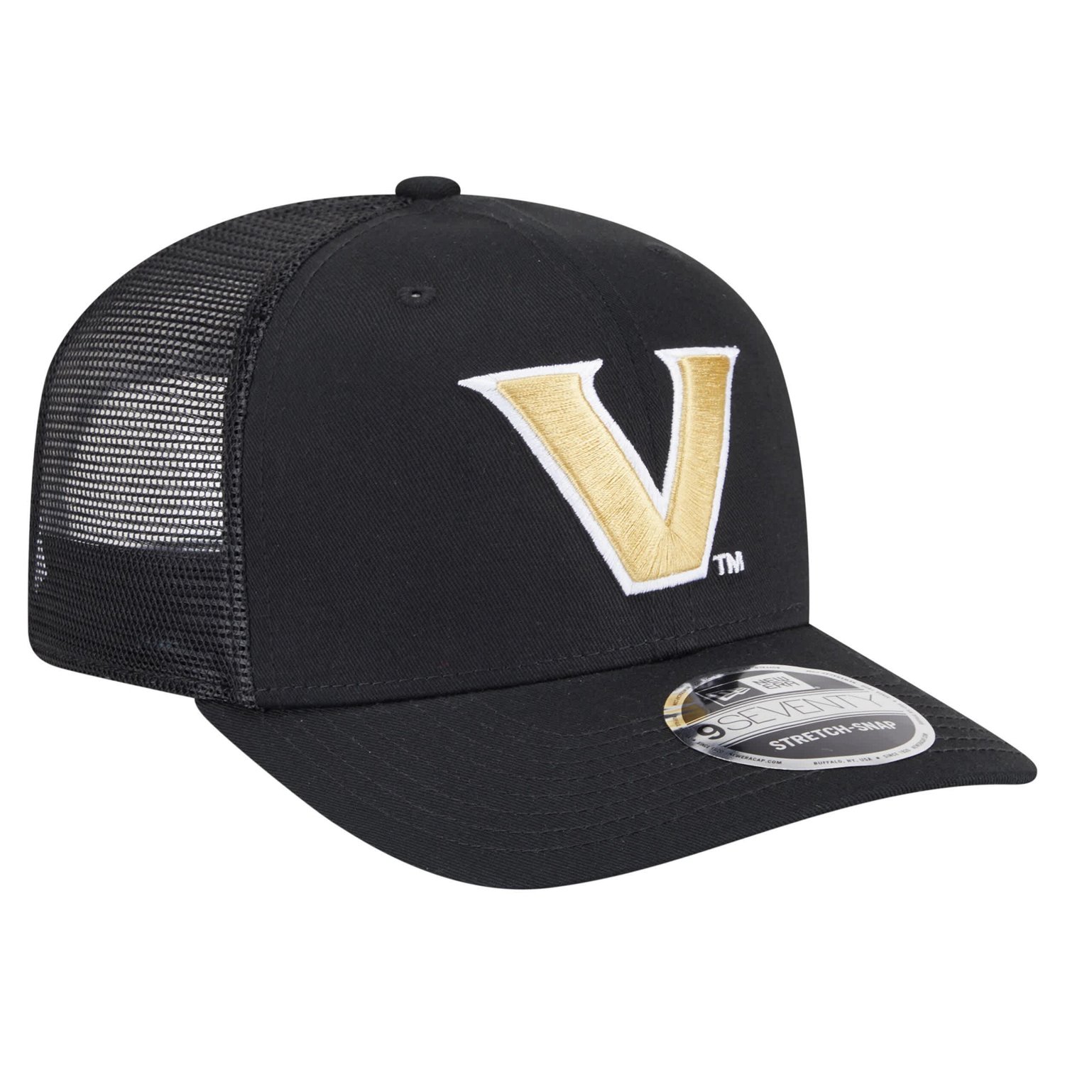 New Era Vanderbilt Commodores Primary 9SEVENTY Trucker Stretch-Snap Hat - view number 2