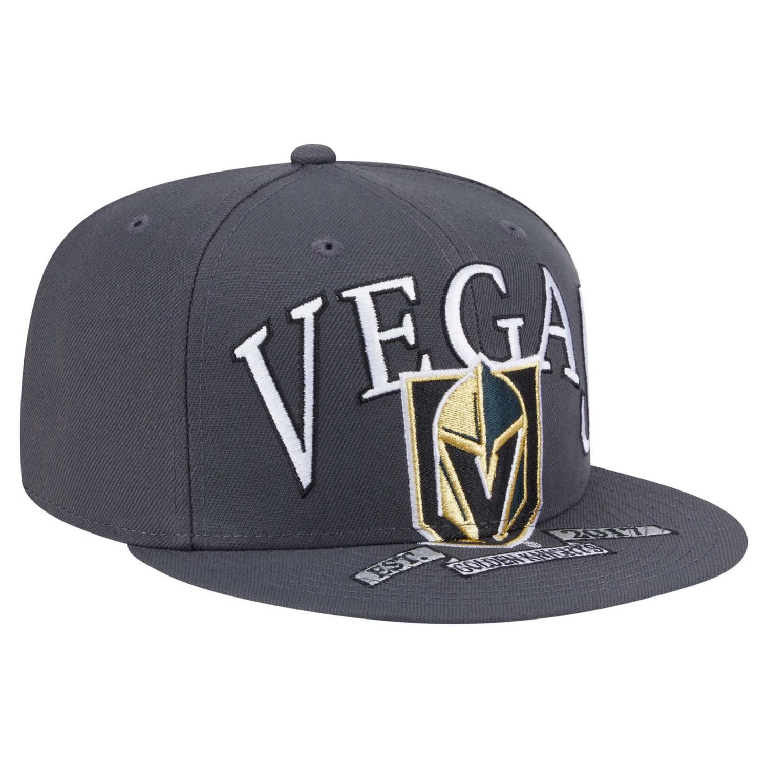New Era Vegas Golden Knights Oversized Vintage Arch 59Fifty Fitted Hat - view number 3