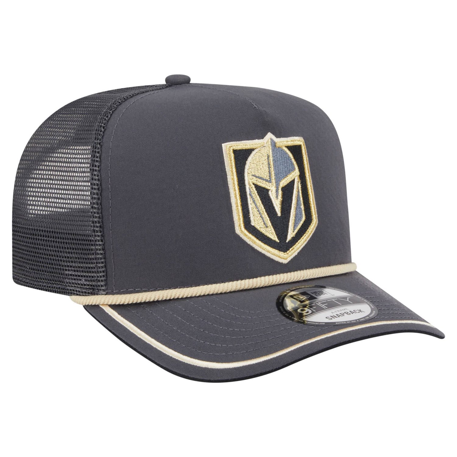 New Era Vegas Golden Knights Vintage Team Rope A-Frame 9FIFTY Snapback Hat - view number 3