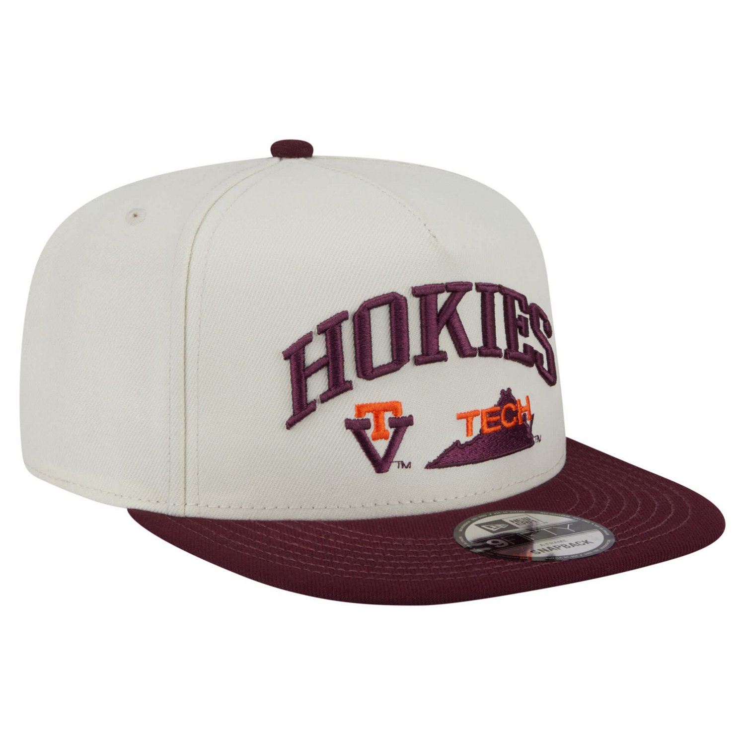 New Era Virginia Tech Hokies Collegiate 9FIFTY A-Frame Snapback Hat - view number 3