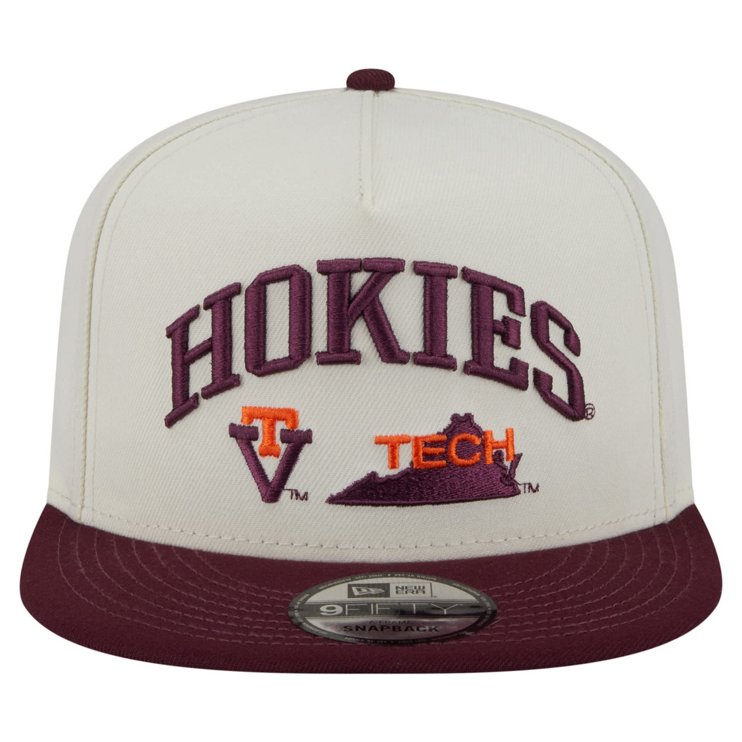New Era Virginia Tech Hokies Collegiate 9FIFTY A-Frame Snapback Hat - view number 2