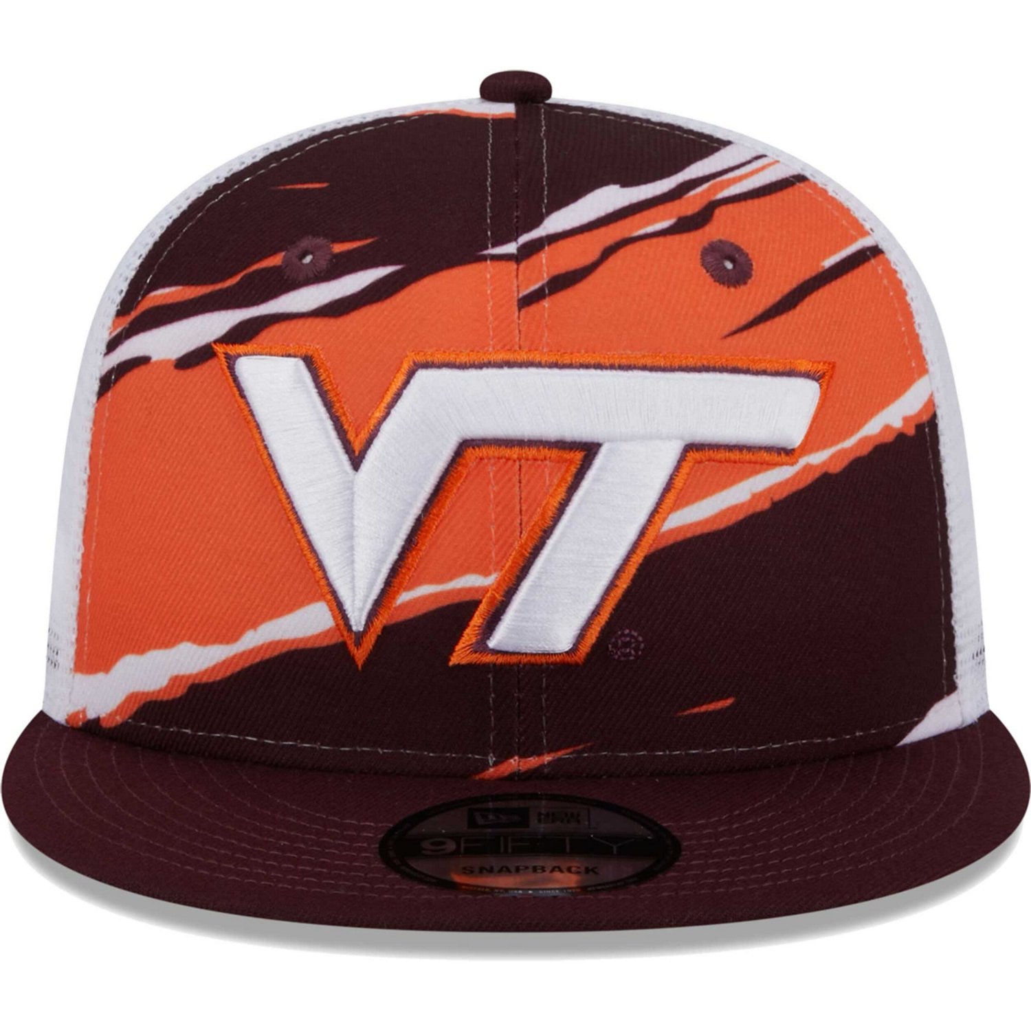 New Era Virginia Tech Hokies Tear Trucker 9FIFTY Snapback Hat - view number 2