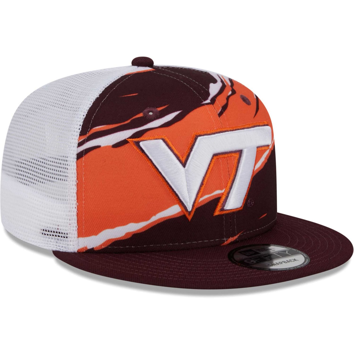New Era Virginia Tech Hokies Tear Trucker 9FIFTY Snapback Hat - view number 3