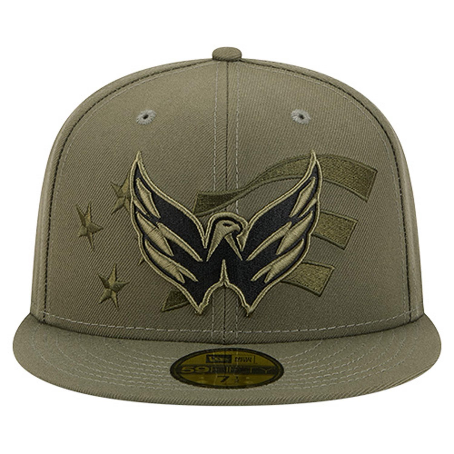 New Era Washington Capitals Military Appreciation Flag 59FIFTY Fitted Hat - view number 2
