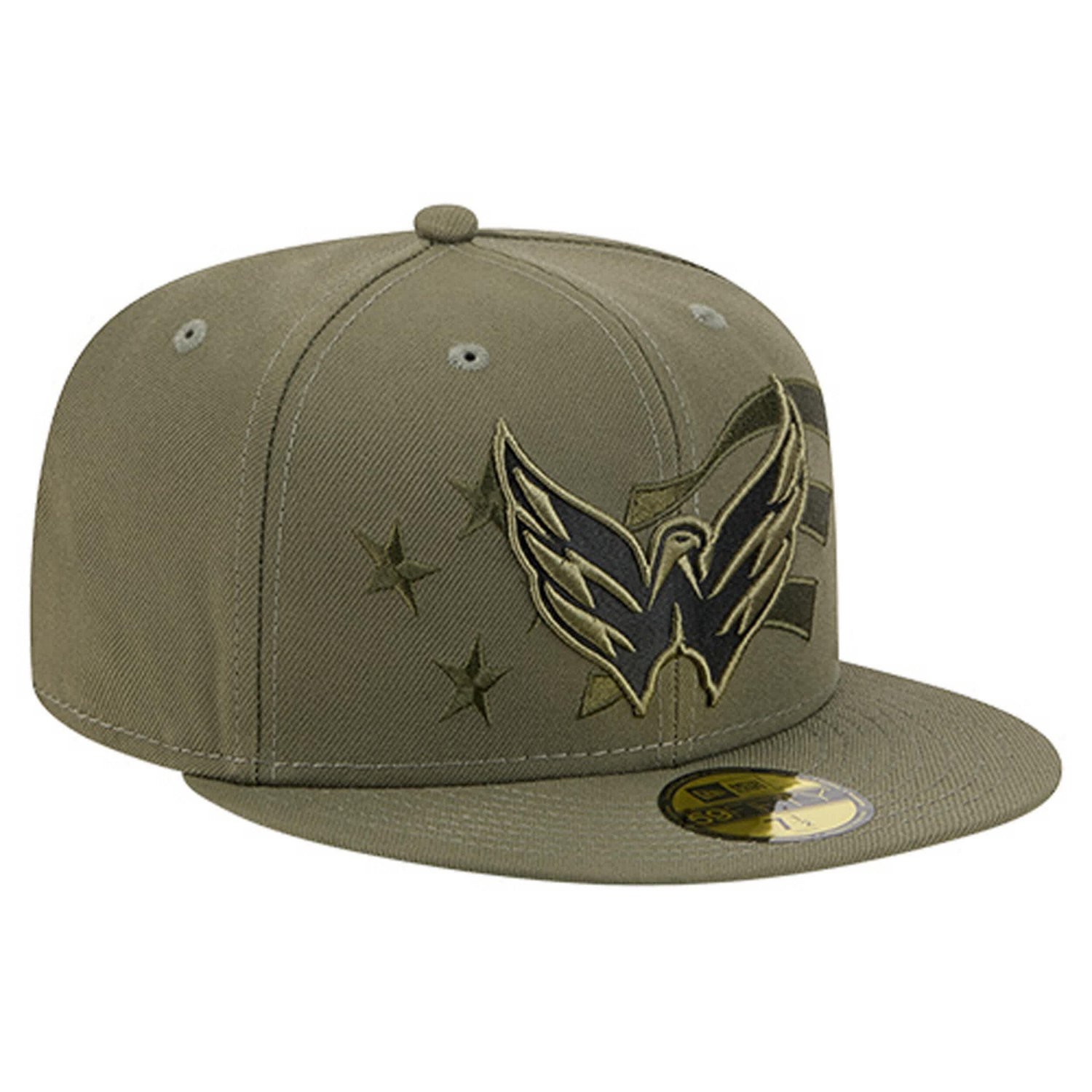 New Era Washington Capitals Military Appreciation Flag 59FIFTY Fitted Hat - view number 3
