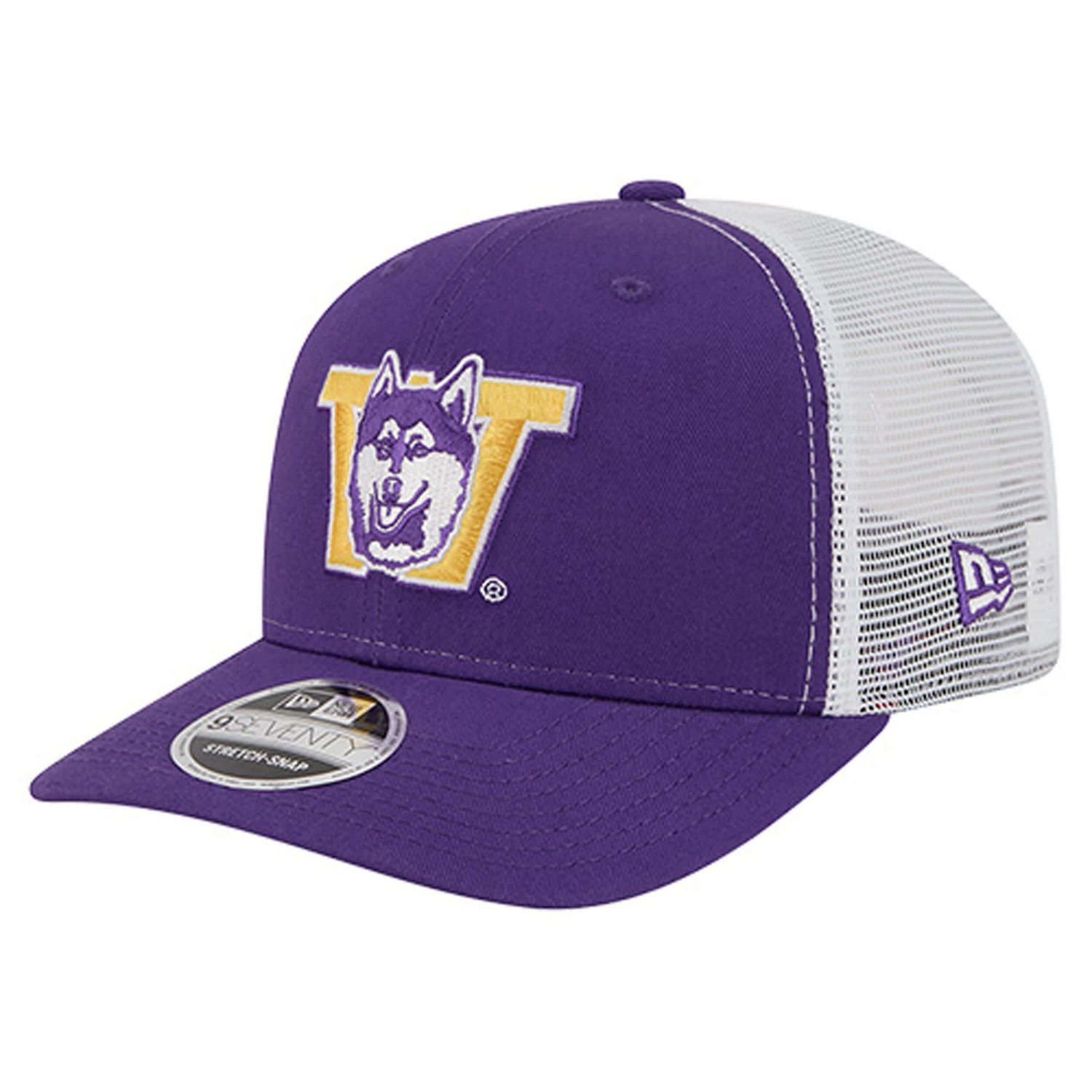 New Era Washington Huskies Team 9SEVENTY COOLERA Trucker Adjustable Hat - view number 1