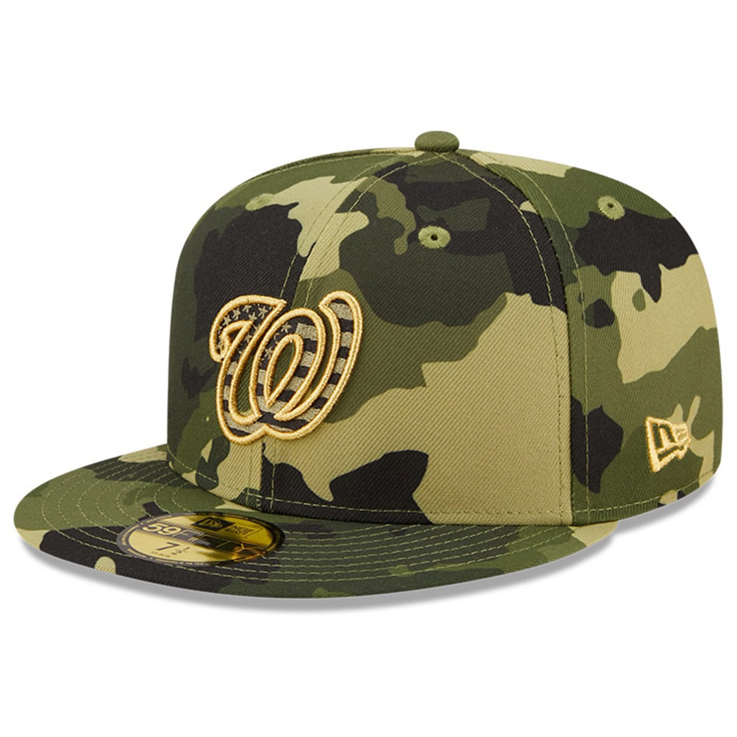 New Era Washington Nationals 2022 Armed Forces Day On-Field 59FIFTY Fitted Hat                                                   - view number 3
