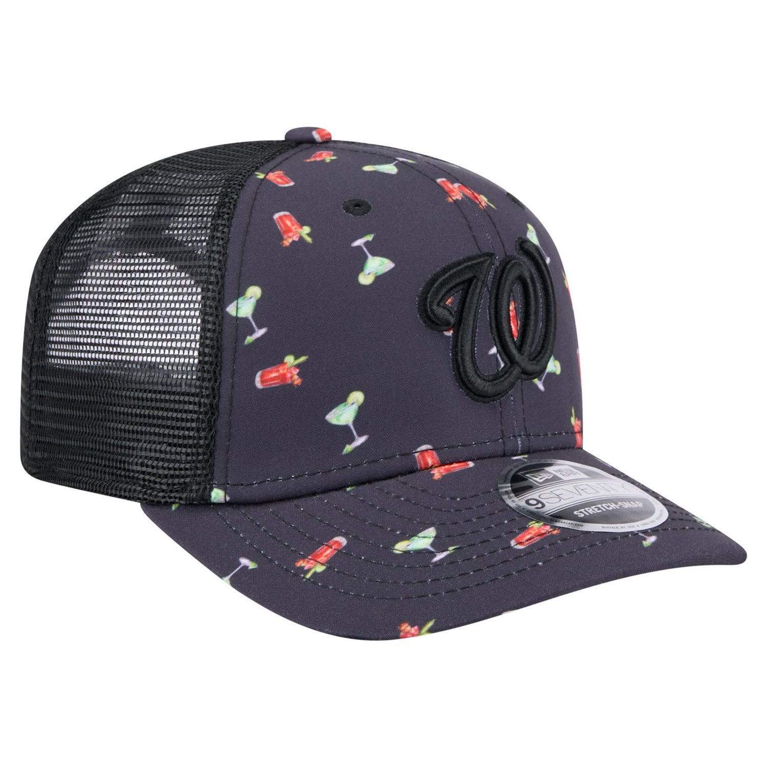 New Era Washington Nationals Adventure Drinks Pattern 9SEVENTY Stretch-Snap Hat - view number 3