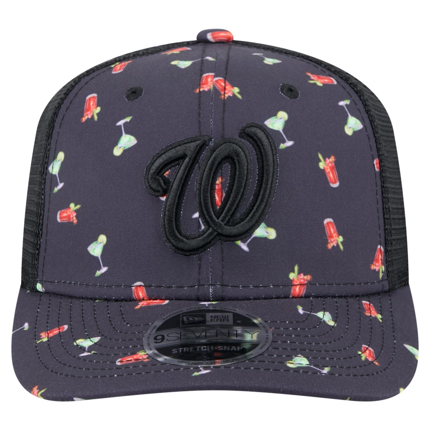 New Era Washington Nationals Adventure Drinks Pattern 9SEVENTY Stretch-Snap Hat - view number 2
