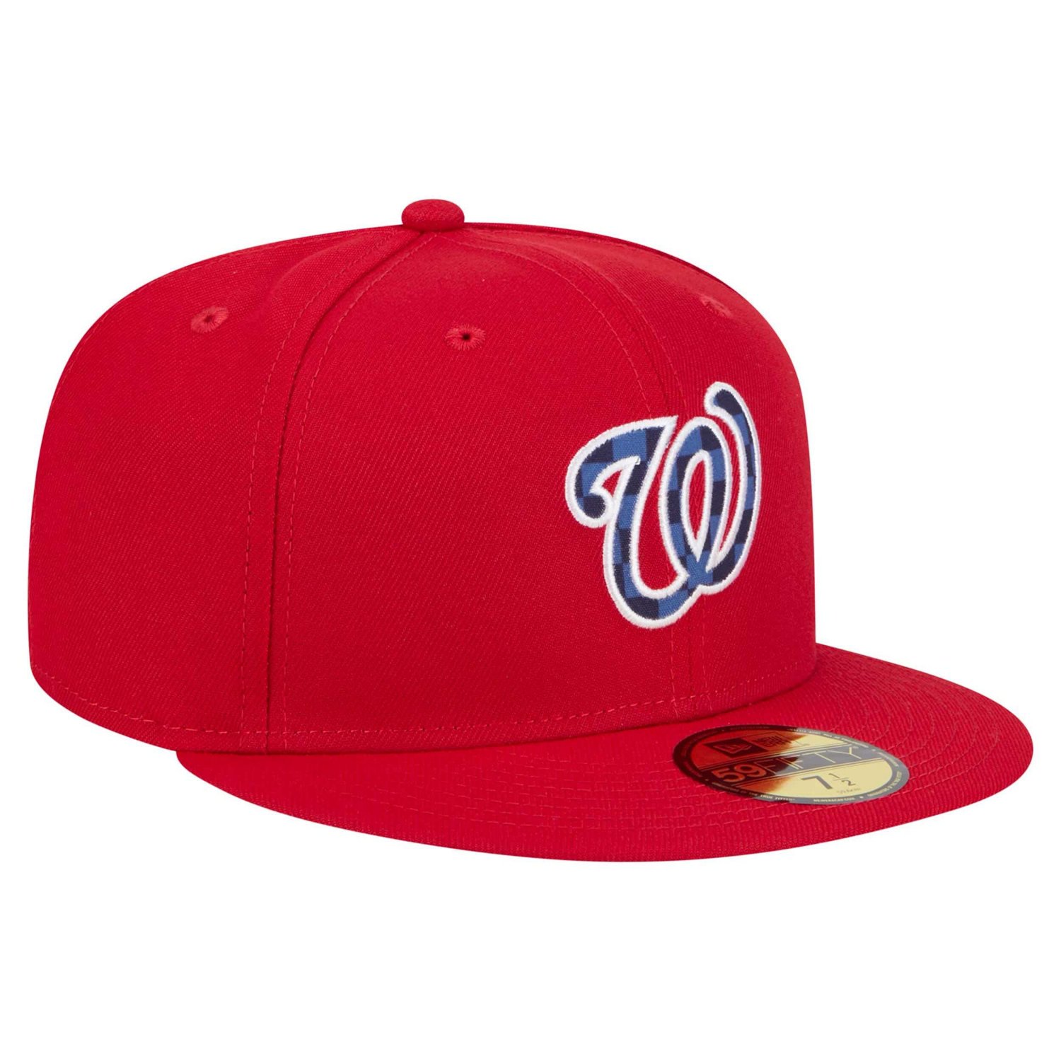 New Era Washington Nationals Checkered Undervisor 59FIFTY Fitted Hat - view number 3
