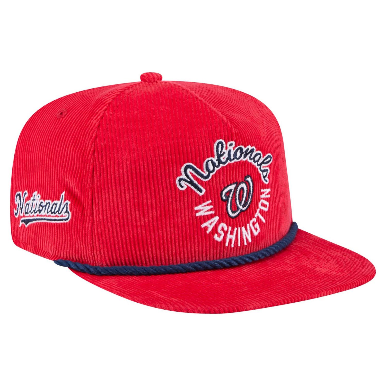 New Era Washington Nationals Full Circle Corduroy Golfer Adjustable Hat