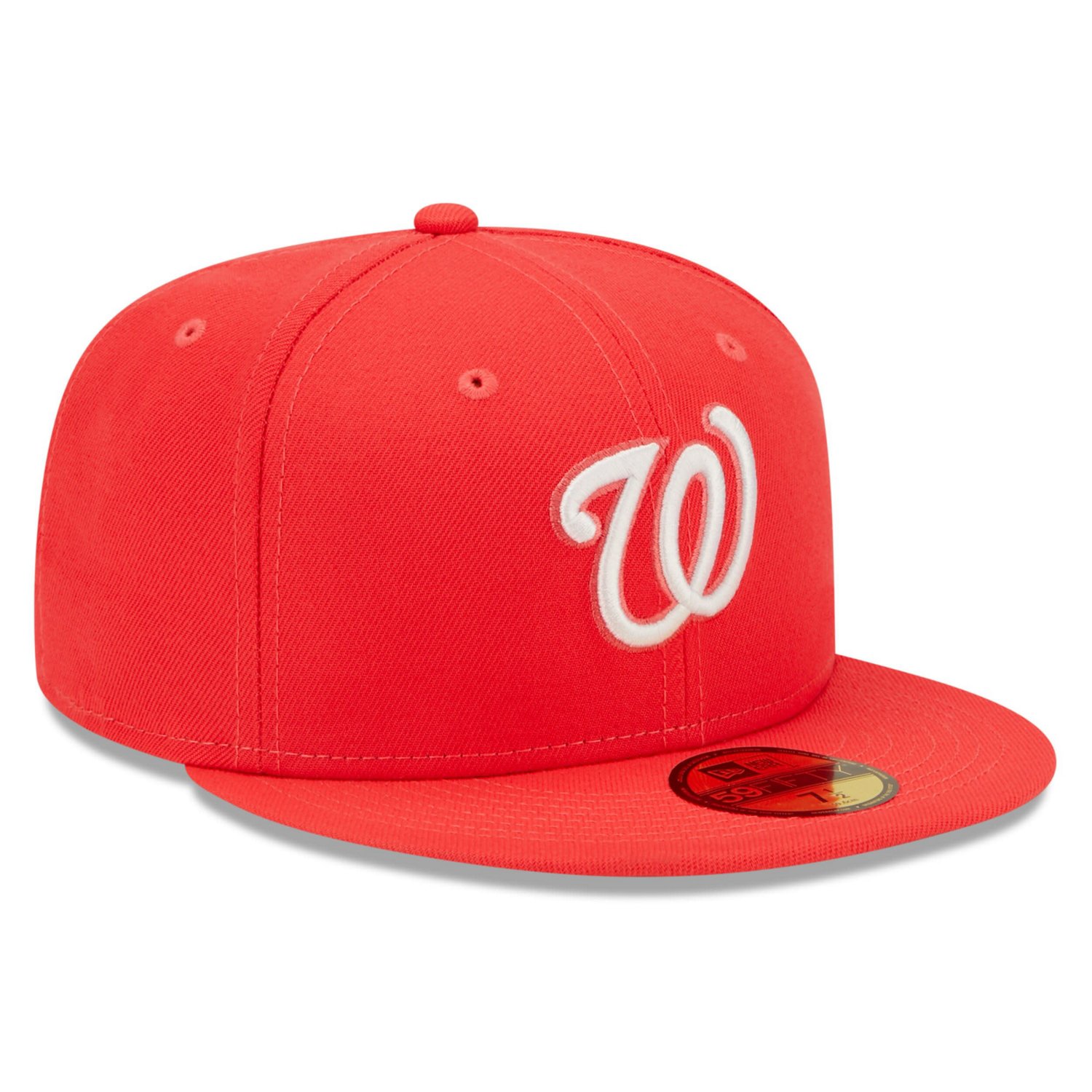 New Era Washington Nationals Lava Highlighter Logo 59FIFTY Fitted Hat - view number 3