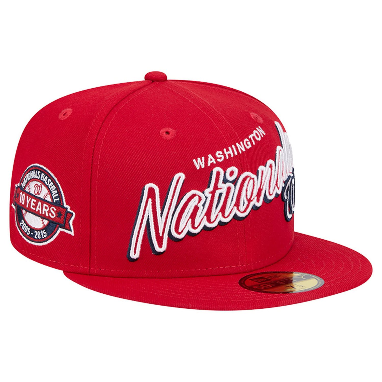New Era Washington Nationals Script Sided 59FIFTY Fitted Hat