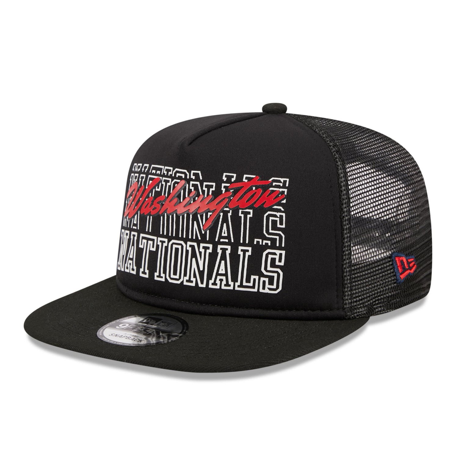 New Era Washington Nationals Street Team A-Frame Trucker 9FIFTY Snapback Hat