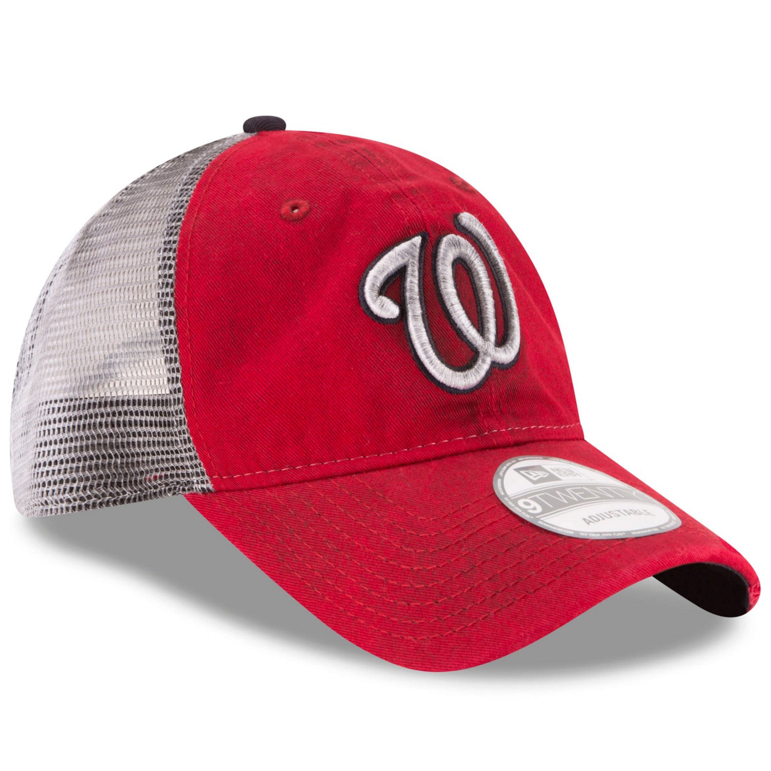 New Era Washington Nationals Team Rustic 9TWENTY Trucker Adjustable Hat                                                          - view number 3