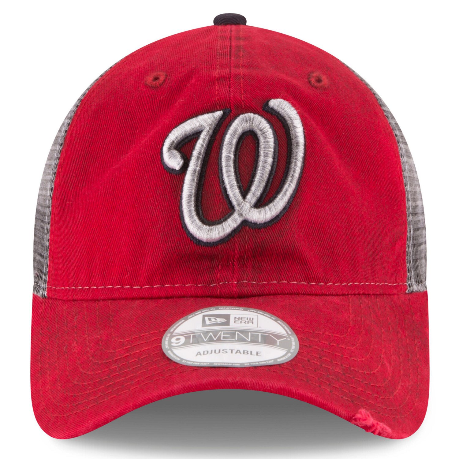 New Era Washington Nationals Team Rustic 9TWENTY Trucker Adjustable Hat                                                          - view number 2