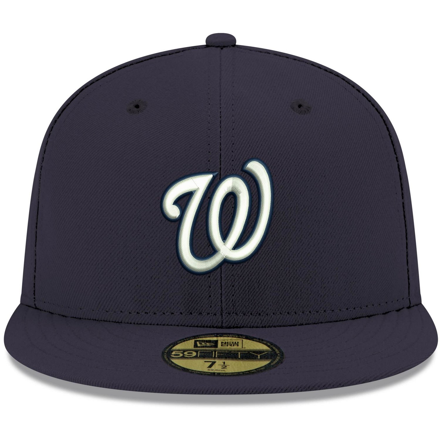 New Era Washington Nationals White Logo 59FIFTY Fitted Hat - view number 2