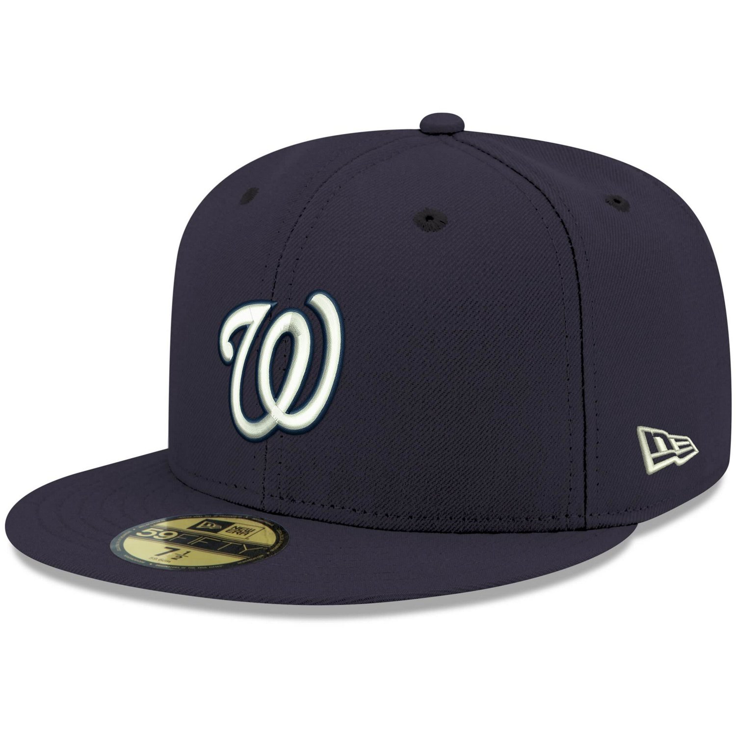 New Era Washington Nationals White Logo 59FIFTY Fitted Hat