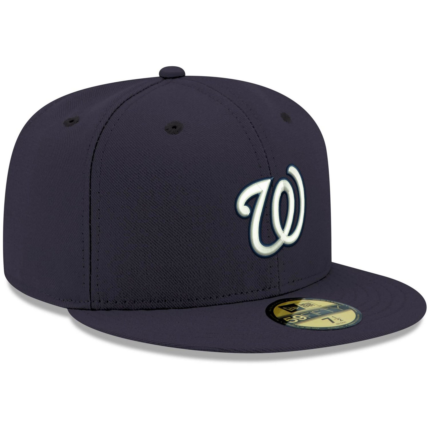 New Era Washington Nationals White Logo 59FIFTY Fitted Hat - view number 3