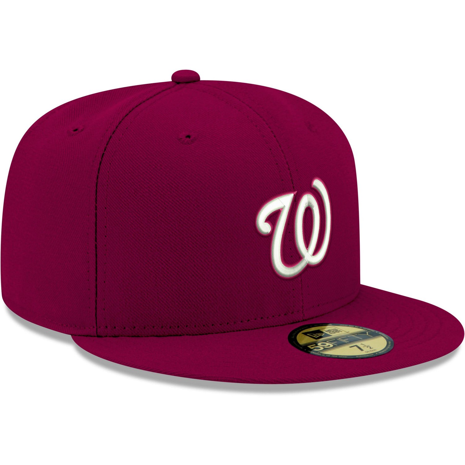 New Era Washington Nationals White Logo 59FIFTY Fitted Hat - view number 3