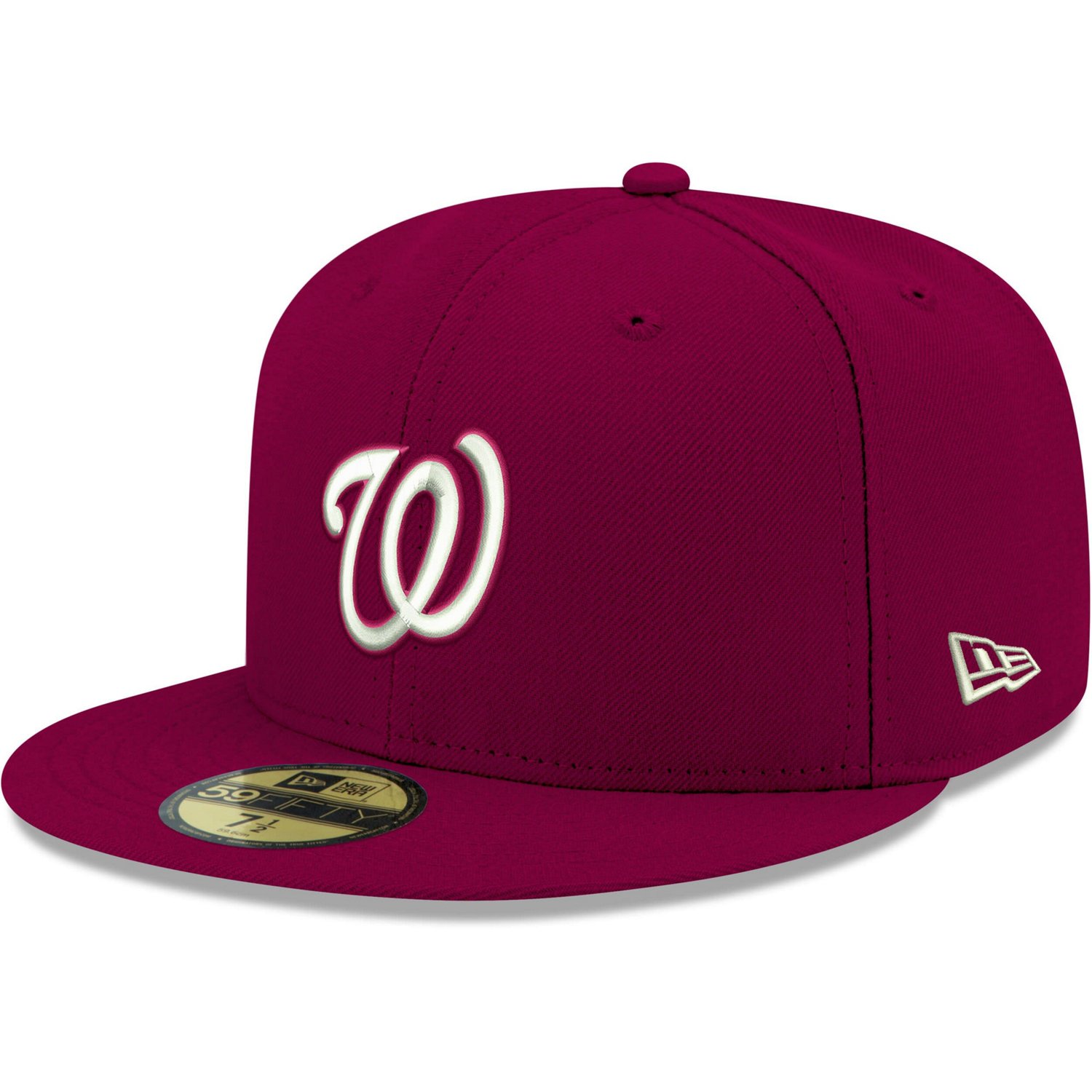 New Era Washington Nationals White Logo 59FIFTY Fitted Hat - view number 1