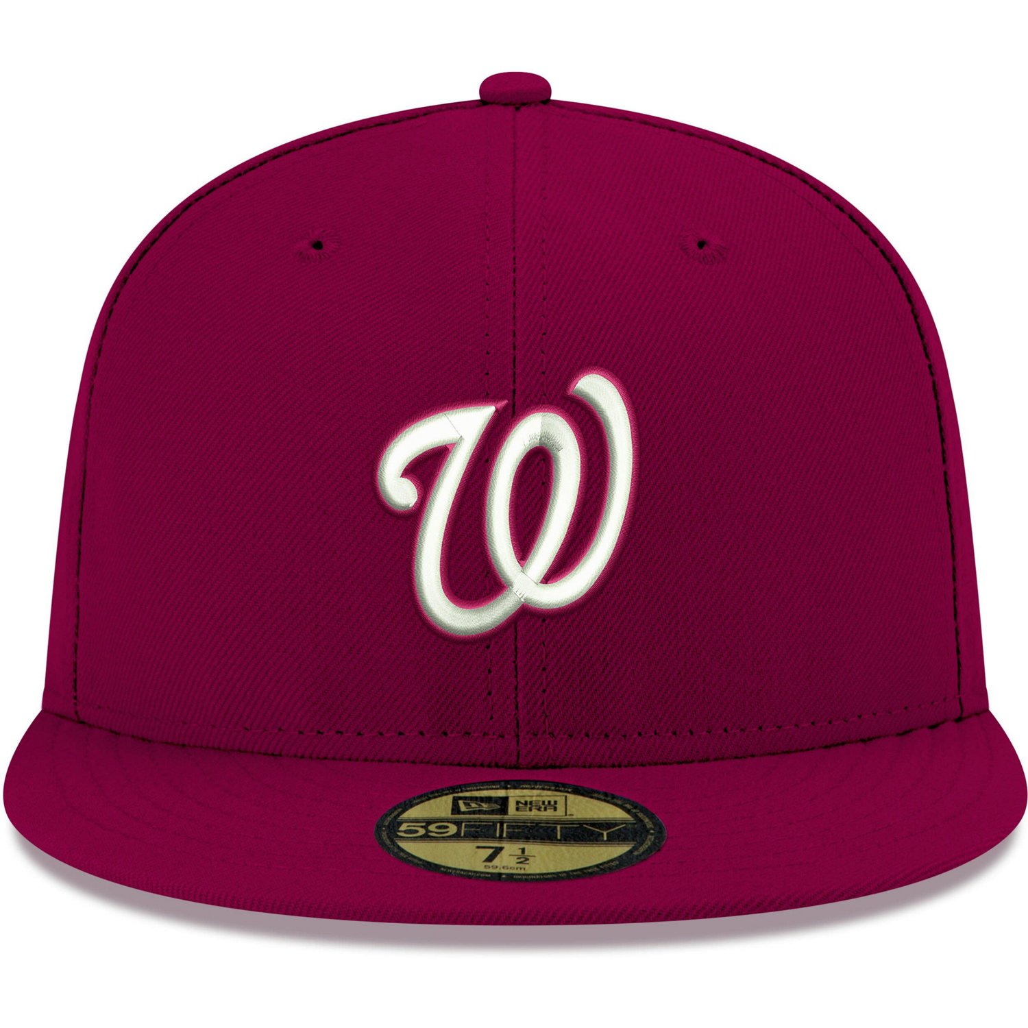 New Era Washington Nationals White Logo 59FIFTY Fitted Hat - view number 2